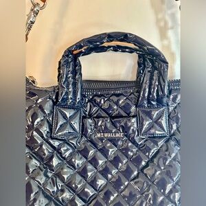 MZ Wallace Small Sutton Deluxe in Navy Blue Laquer